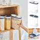 thumbnail image 1 of Contenedor transparente para almacenar granos, contenedor sellado para alimentos, contenedor de cocina, contenedor de alimentos para el hogar, para la cocina, conservación de alimentos, solución de a, 1 of 8