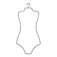 thumbnail image 1 of Perchas de Ropa de Playa Sunnimix con Forma de Cuerpo 79,5 cm x 36,5 cm Percha de ropa de playa, 1 of 8