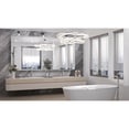 thumbnail image 3 of Tetote  Modern Metal Frame Wall Mounted Bathroom Vanity Mirror 72x36 - Silver, 3 of 6