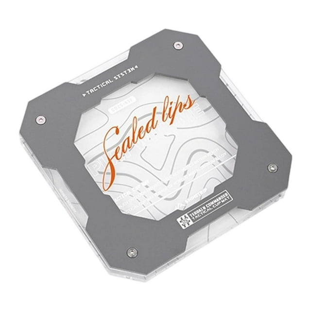 Posavasos para bebidas de camping, aislante, para té al aire libre, antideslizante, para utensilios de cocina, taza de café Gris