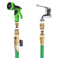thumbnail image 5 of 5-Piece Set of Garden Hose Brass Quick Connectors GHT Threaded Connection Accessories Water Pipe Leak-Free Connectors, 5 of 7