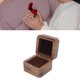 thumbnail image 1 of Caja De Anillo De Boda, Cierre De Madera Magnética Anillo De Bodas Caja De Anillo De Terciopelo Joya De Joyería Soporte De Anillo Cuadrado Para Compromisos, Bodas Y Aniversarios, 1 of 7