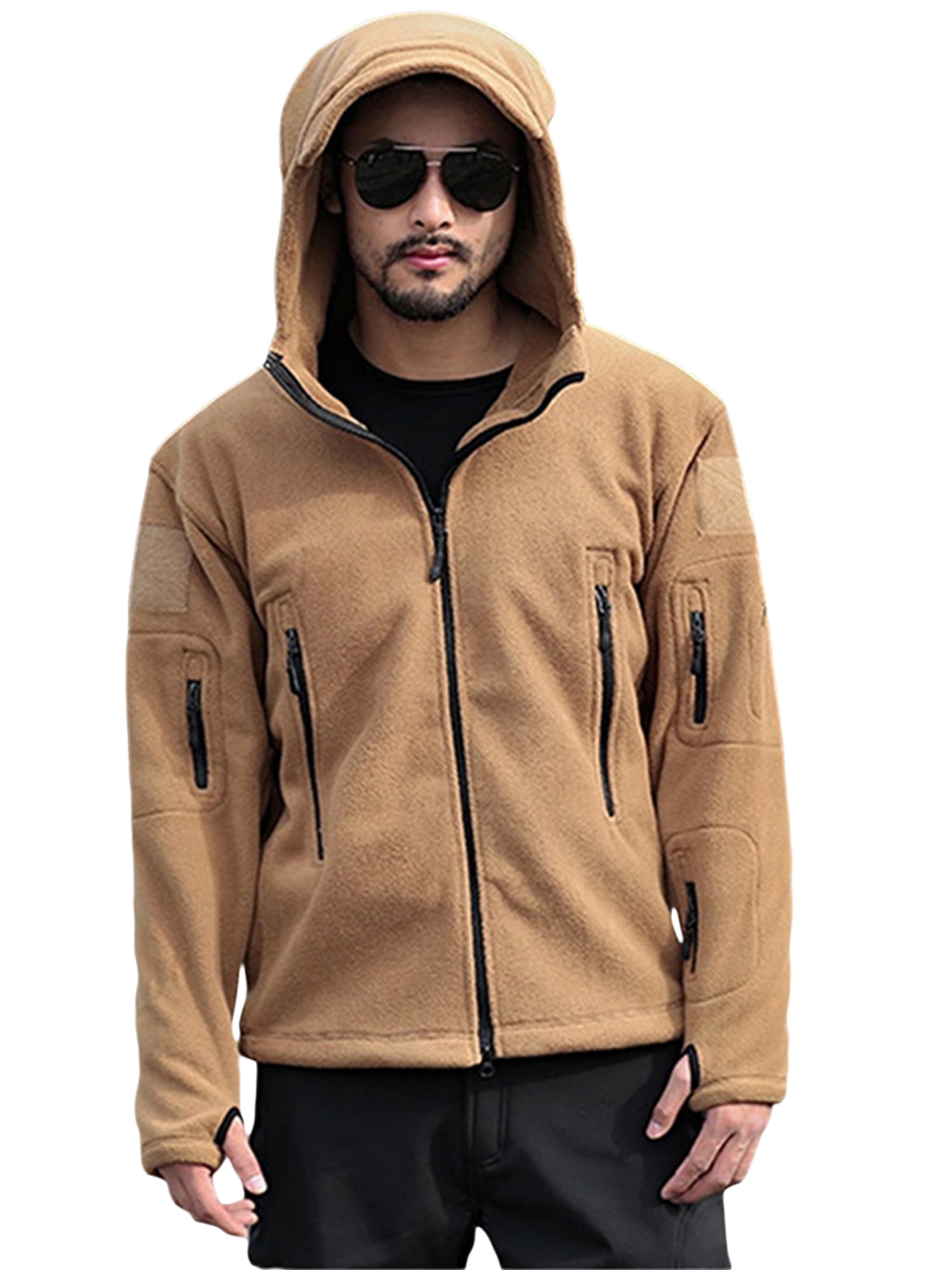 Men?s Fuzzy Jacket Thickened Polar 