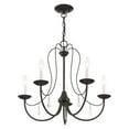 thumbnail image 4 of Livex Lighting - Mirabella - 5 Light Chandelier in Farmhouse Style - 24 Inches, 4 of 8