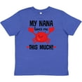 thumbnail image 3 of Inktastic Nana Loves Me Grandson Youth T-Shirt, 3 of 5
