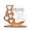 B, variant on Customizable Wooden Mom Sign with Detachable Heart Shaped Name Plates and Freestanding Base for Mother Day Gift A