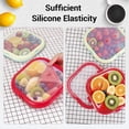 thumbnail image 5 of Sandwich Box Microwavable Lunch Box Reusable Silicone Food Storage Containers,Reusable Storage Containers For Fridge (Blue), 5 of 9