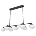 thumbnail image 6 of Hunter - Saddle Creek 7-light Noble Bronze, Extra Large Chandelier, Dimmable, Schoolhouse Style, Linear Shaped, for Bedrooms, Dining, Living Rooms - 19494, 6 of 9