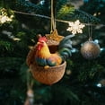 thumbnail image 4 of HomeDM Christmas Tree Decorations Animal Ornaments 2D Flat Acrylic Hanging Pendant for Christmas Tree Holiday Party Home Decor, 4 of 5
