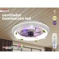 thumbnail image 3 of Ventilador De Techo Con Lampara Led Megaluz Vtl202101 42 Pulgadas Silencioso, 3 of 3
