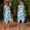 thumbnail image 6 of Psesaysky Blue Hibiscus Couples Matching Outfit Summer Womens Tunic Dress Matched Mens Shirts 2025 His and Her Matched Outfit Flared Sundress with Pockets&Buttons Shirts, 6 of 7