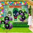 thumbnail image 3 of Joker Clown Party Supplies Plates Decorations Birthday Cake Topper Banner Decor Backdrop Balloons, 3 of 8