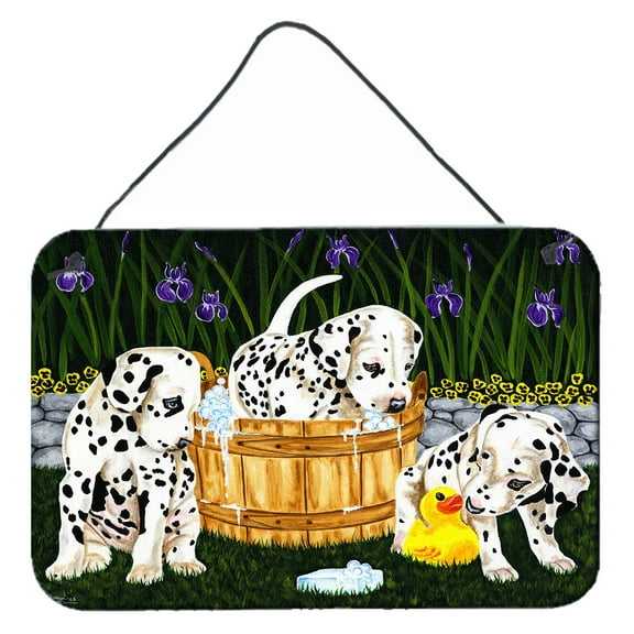 Carolines Treasures AMB1320DS812 Pass the Soap Dalmatian Wall or Door Hanging Prints 8x12 multicolor