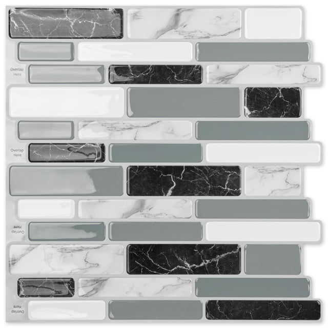 Art3d Azulejos autoadhesivos de 20 hojas para salpicadero de cocina 30 x 30 cm