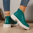 thumbnail image 6 of Green Women Boots With Thick Sole Chunky Heel Comfortable For All Day Wear In Cold Weather Conditions, 6 of 9