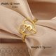 thumbnail image 1 of Deng Anillo de acero inoxidable con forma de coraz贸n para mujer, sortija de bailarina de Ballet, gimnasia r铆tmica, equipo deportivo, joyer铆a Para Hija, 1 of 2