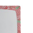 thumbnail image 3 of Ambesonne Vintage Rose Fitted Sheet, Romantic Minty Leaf, California King, Pastel Pink Sea Green, 3 of 5