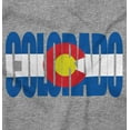 thumbnail image 2 of Colorado Native Pride State Flag Plus Size Crewneck Graphic Tee Shirt Brisco Brands 2X, 2 of 5