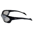 thumbnail image 3 of Global Vision Neptune Padded Motorcycle Safety Sunglasses Black Frames Clear Mirrored Lenses, 3 of 8