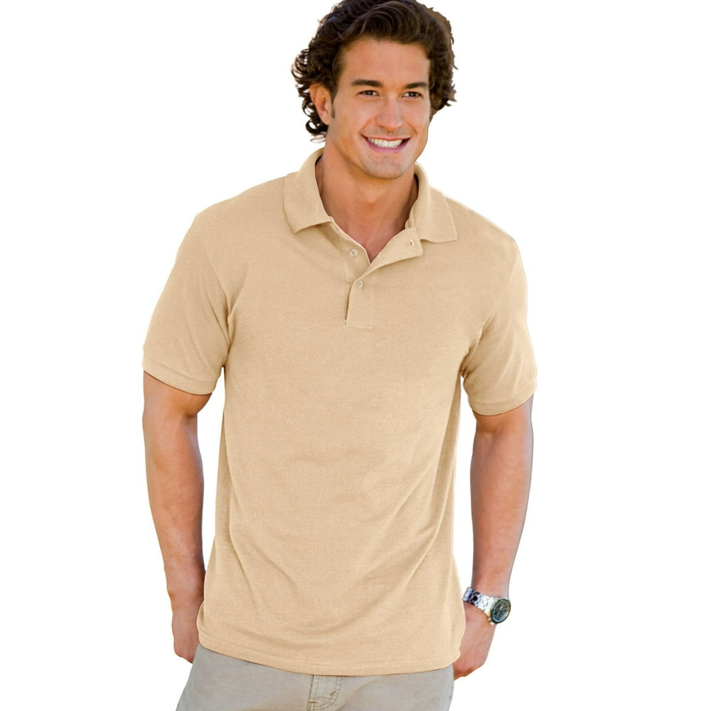 Hanes ComfortSoft Men`s Cotton Pique` Polo BestSeller, 055X, S