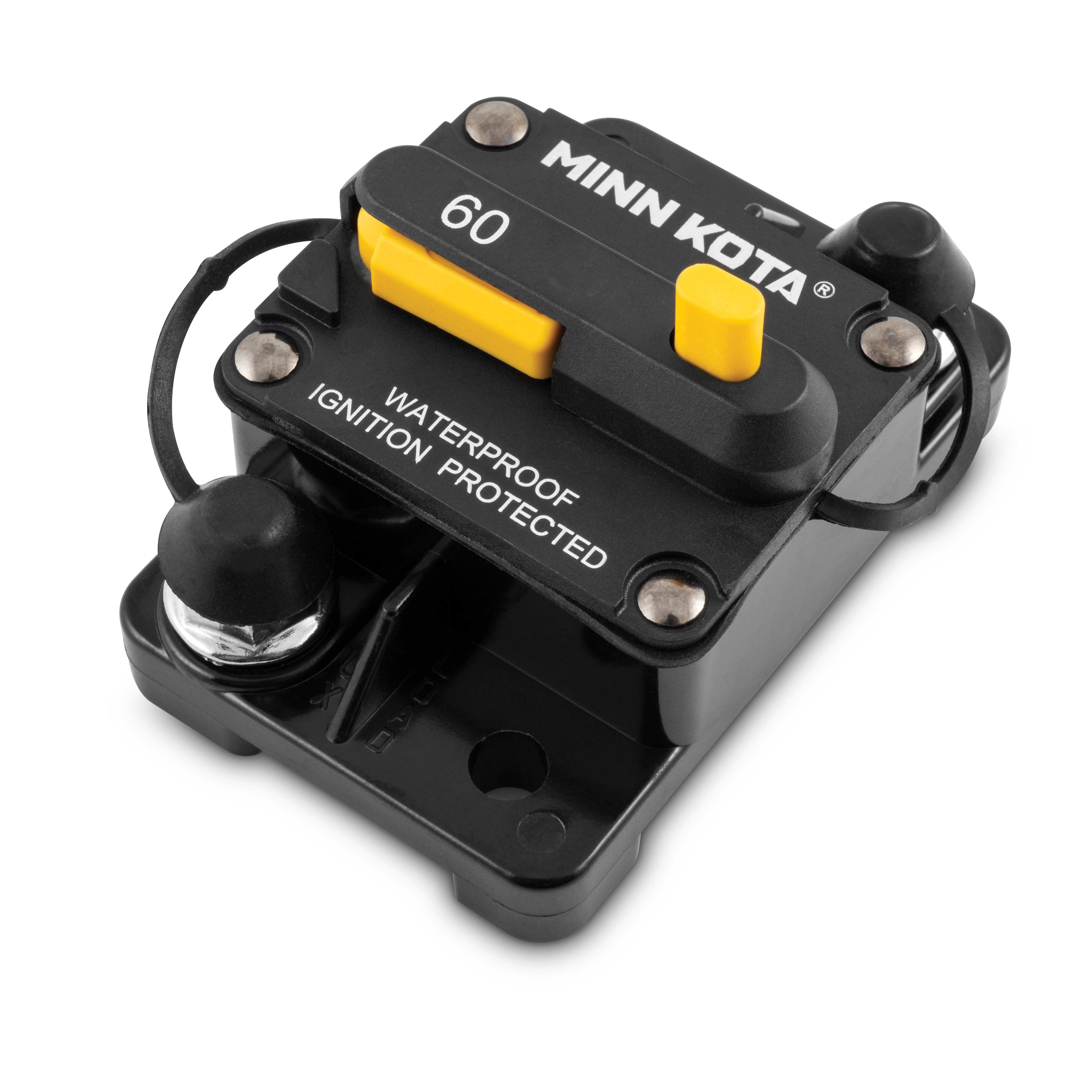 Minn Kota Manual Reset Circuit Breaker Waterproof 12-48Volt; 60 Amp Rating