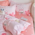 thumbnail image 3 of Juego de cama Kawaii Bunny Fruit Hugging, 3 of 7