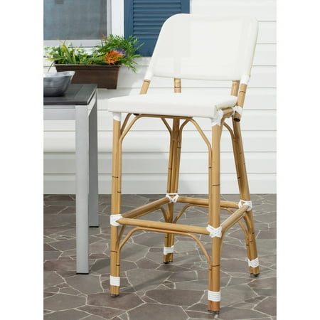 Safavieh Deltana Wicker Indoor-Outdoor Barstool