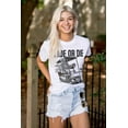thumbnail image 4 of Funny Ride or Die Skeleton Golf Cart Men's Graphic T Shirt Tees Brisco Brands S, 4 of 6