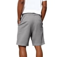thumbnail image 5 of Mens Swim Trunks Men's Casual Waffle Weave Drawstring Shorts Textured Comfortable Crop Pants with Elastic Waist Pockets Summer Lounge Daily Beach Shorts for Home Vacation Gray 2XL, 5 of 7