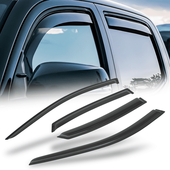 Magshion 4Pcs Tape-On Window Visor Sun Guard Vent Wind Rain Deflector for 2006 2007 2008 2009 2010 Hyundai Azera