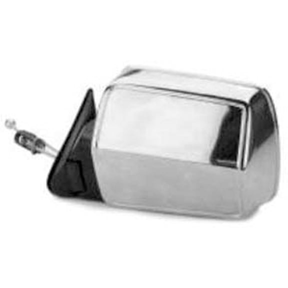 New Aftermarket  Driver Side Left Remote Manual Door Mirror Assembly 55034121 fits 1984-1990 Jeep Wagoneer