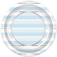 thumbnail image 1 of Beistle 53695 Striped Plates, Blue & White - Silver, 1 of 1
