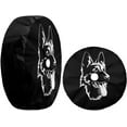 thumbnail image 3 of Black German Shepherd Spare Tire Cover with Backup Camera Hole Wheel Tire Cover Fit Trailer, RV, SUV and Many Vehicle, 3 of 6