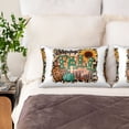 thumbnail image 2 of Bingfone Happy Fall Y'All Print Satin Pillowcase for Hair - Standard Size with Zipper Silky & Soft Pillow Covers,20x30 Inches-No pillow core, 2 of 6