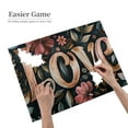 thumbnail image 4 of 500 pcs jigsaw puzzles 500 pieces Love' Slogan Flower,Stunning Artwork of Adults,Classic Flower Love Slogan Wooden Puzzle 500 Piece,Gift for Flower Enthusiast,Creative Activity Hobbies for Adults, 4 of 6