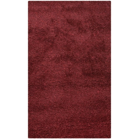 Safavieh SAFAVIEH California Shag Collection SG151-4242 Maroon Rug A vintage trend on its comeback  shag is even better than before in the plush  ultra-soft Safavieh SG151 Shag Rug. Using hand-woven fibers of vividly colored acrylic  this thick rug is bringing back cozy luxury in a big way. Its multitude of available color and size options ensures that no space in any home will have to miss out on this stylish rug. Note: Due to individual computer monitor settings  actual colors may vary slightly from those you see on your screen.