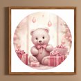 thumbnail image 3 of Pintura De Diamante 5D DIY Taladro Redondo Completo Kit De Oso Nevado Decoración 30x30cm Rosa, 3 of 9