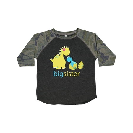 

Inktastic Big Dinosaur Sister Gift Toddler Toddler Girl T-Shirt