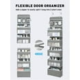 thumbnail image 3 of LazySpin 6-Shelf Over the Door Organizer, Door Hanging Storage, Gray, 3 of 10