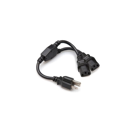 UPC: 0728736031777 | Hosa YAC406 Power Y Cable Nema 5-15p – Iec C13
