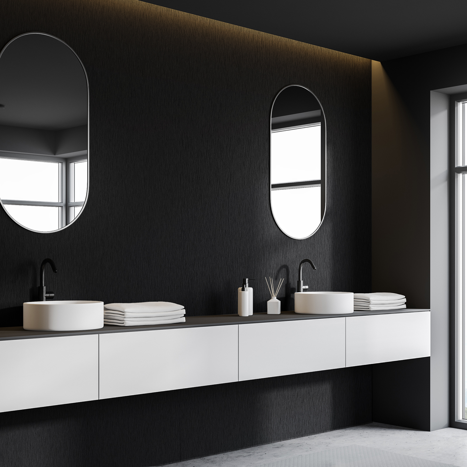 VEELIKE Black Brushed Stainless Steel Contact Paper for Kitchen Removable Black Peel and Stick Wallpaper for Countertops Waterproof Contact Paper for Bedroom Cabinets 15.7''x354''