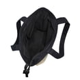 thumbnail image 5 of Zipper canvas bag large capacity large size practical handbag durable Canvas with leather material Blue Butterfly and Music Notes, 5 of 7