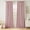 Pink, variant on Chambray Blue Pinch Pleated 100% Blackout Linen Curtains for Bedroom, Room Darkening Memory Trained Light Blocking Window Curtain 84 inches Long for Living Room, Black Out Pleat Drape, 2 Panels