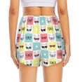 thumbnail image 3 of Picia Cute French Bulldog Pattern Women's 2 in 1 Athletic Running Shorts High Waisted Workout Casual Gym Sweat Shorts with Comfy Liner Zipper Pockets-XX-Large, 3 of 9