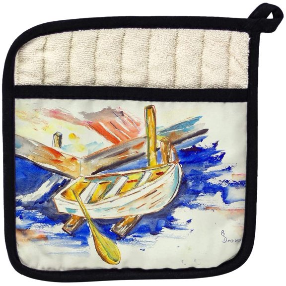 Betsy Drake PT140 Betsys Row Boat Pot Holder