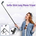thumbnail image 3 of Nineigh Trípode para teléfono de 80", trípode para teléfono móvil con palo selfie, trípode de aluminio para vídeo, foto, Vlog, trípodes para teléfono de viaje con soporte remoto para teléfono con cuel, 3 of 5