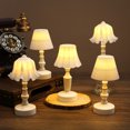 thumbnail image 2 of Creative small table lamp LED night light miniature mini Scandinavian table lamp Birthday gift desktop ornament ambient light Suitable for living room, bedroom, Halloween, Christmas, 2 of 5