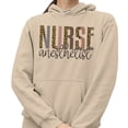 thumbnail image 2 of Anesthetist Nurse Leopard Print Hoodie Sweatshirt Unisex 4X-Large Sand, 2 of 5