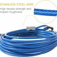 thumbnail image 4 of Durable Double Hook Steel Wire Dog Leash Heavy Duty Chew-Resistant 3ft Length Reinforced Connectors for Small Medium Dogs Outdoor Training Secure Walking Control, 4 of 7