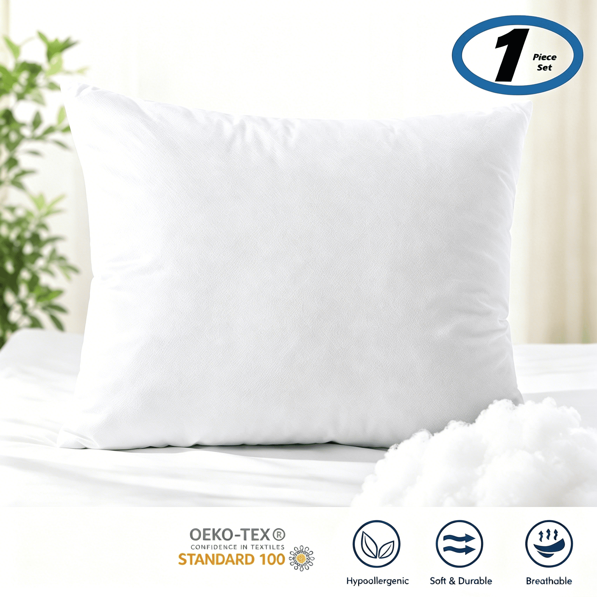 Phantoscope 12" x 20" Microfiber Decorative Pillow Insert